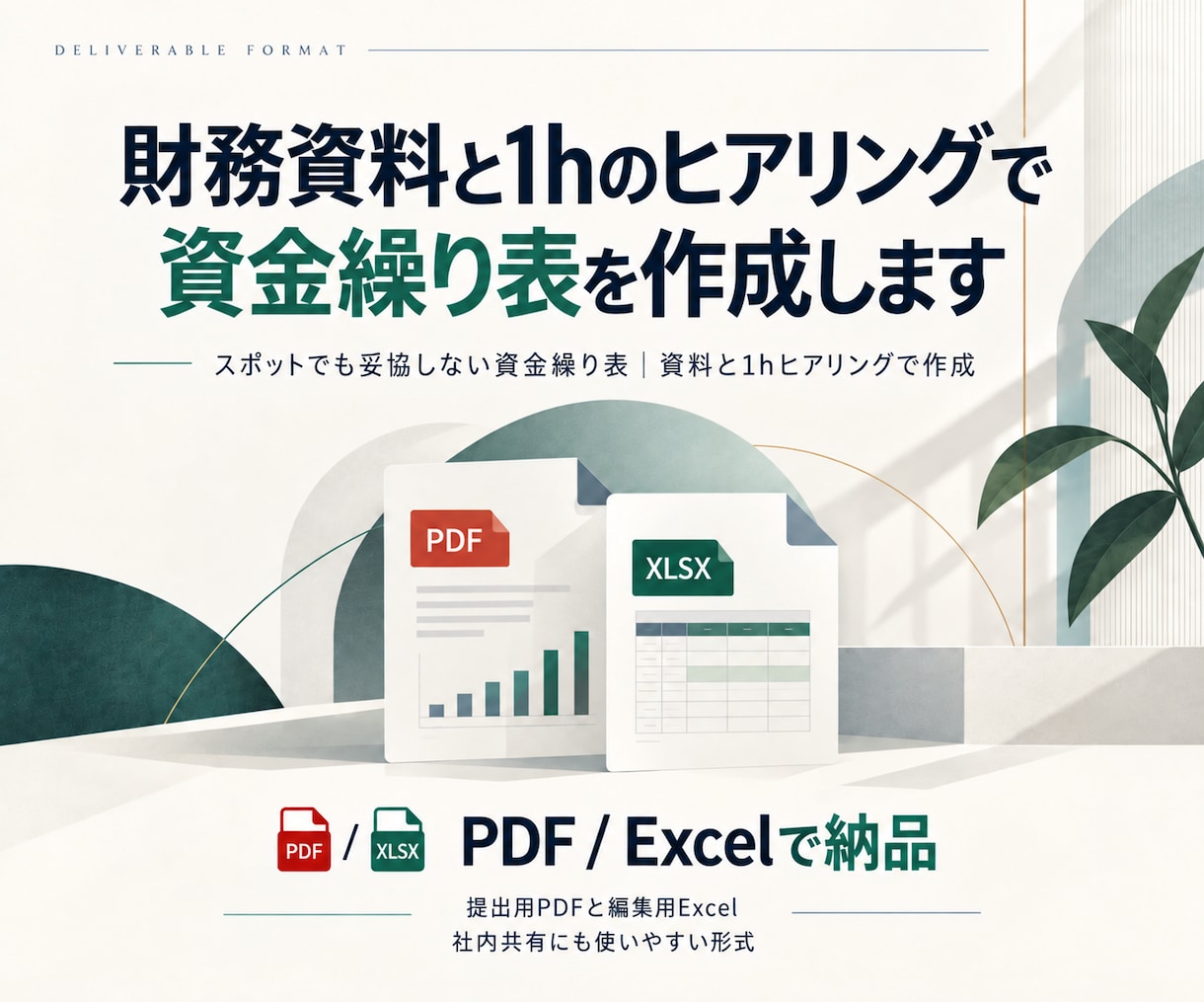 財務資料と1hのヒアリングで資金繰り表を作成します スポットでも妥協しない資金繰り表｜資料と1hヒアリングで作成 イメージ4