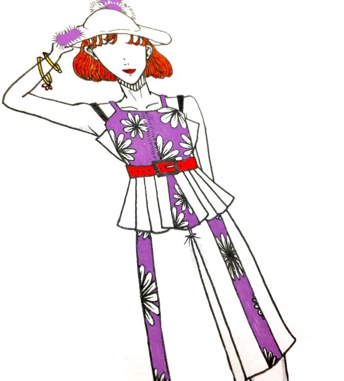 今日のコーディネート写真を見てデザインを描きます 今日のコーディネートを額縁に入れておシャンにしたい！ イメージ3