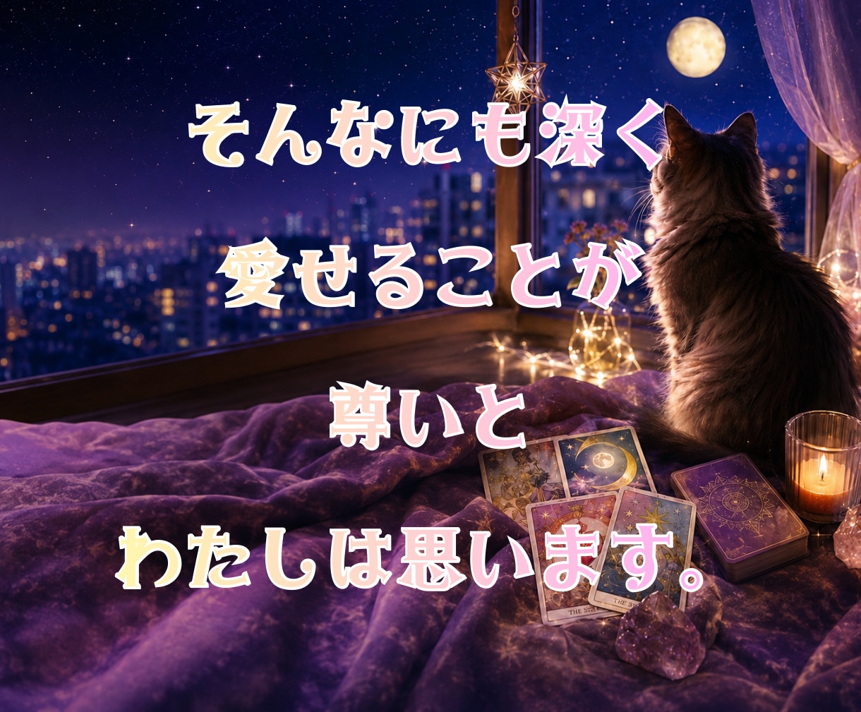 基本２４時間以内☽相手の気持ちと恋の流れ占います 片思い/復縁/複雑恋愛/相手の気持ち/不安な夜に心を整えます イメージ5