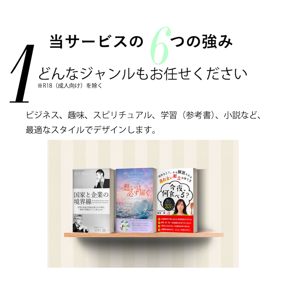 目に留まる★ぴったりの電子書籍表紙を作成します 多彩なデザインに対応★販促用バナーまでサポートの安心サービス イメージ2