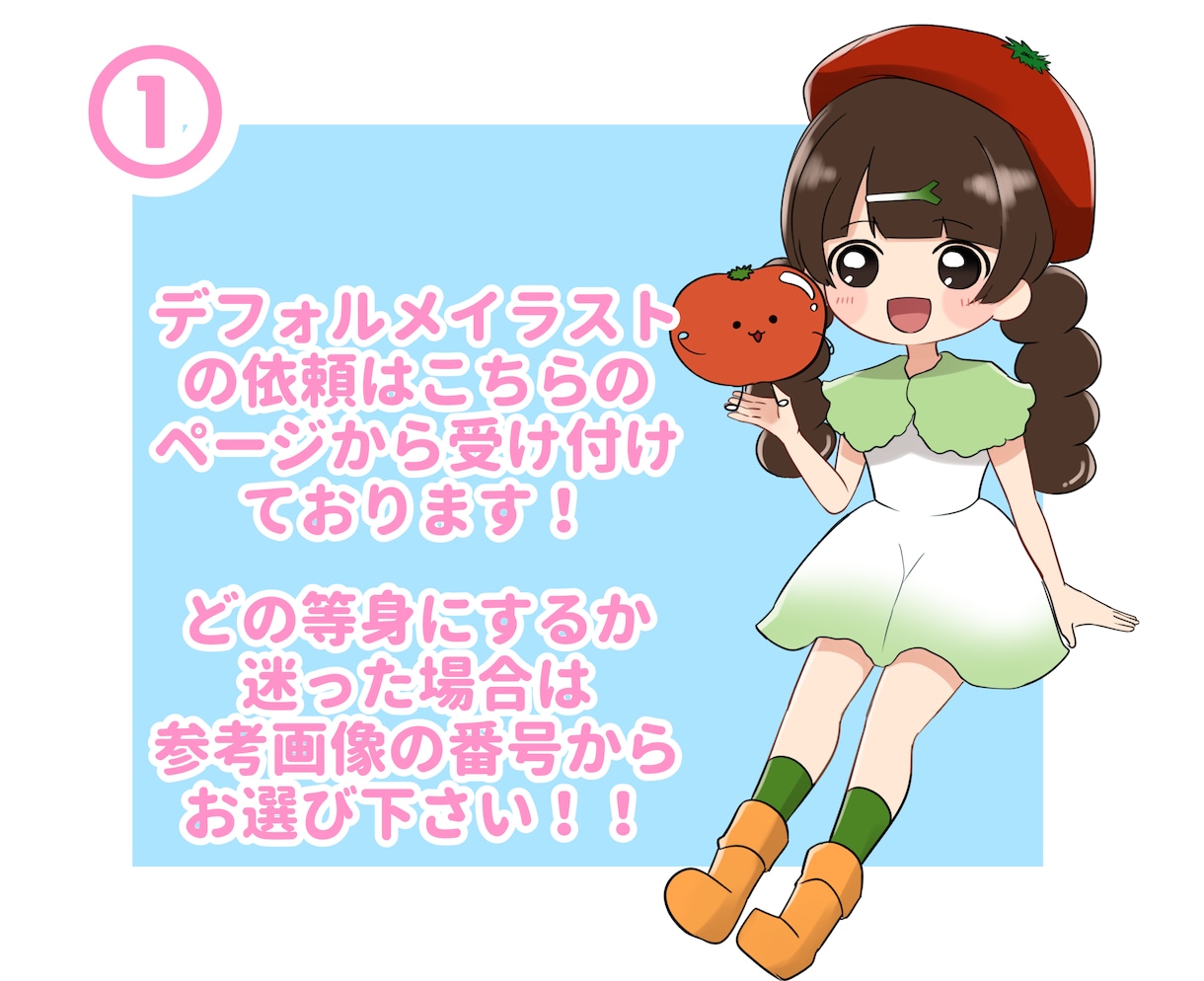 デフォルメイラスト描きます 等身の低いキャラクターの制作お任せ下さい！ イメージ3
