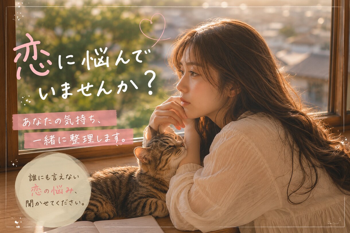 うまくいかない恋に疲れてる人を癒します 恋愛しようと行動してるのにうまくいかない人へ イメージ1