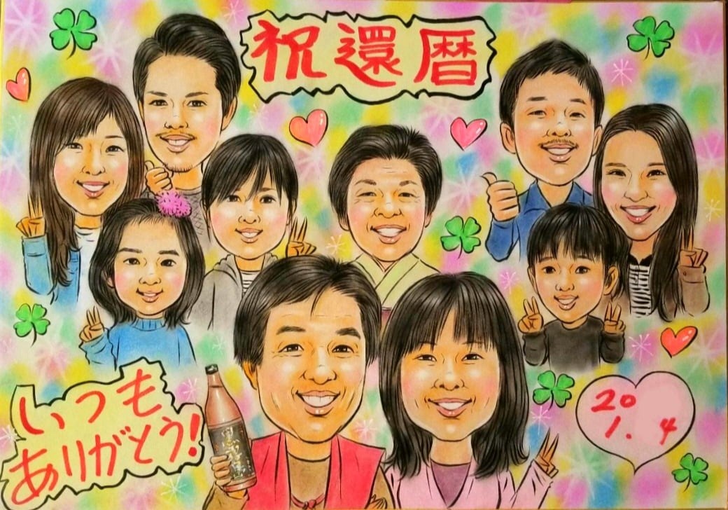 幸せになるそっくり似顔絵をお届け致します 下描き確認(修正無制限)完成確認まであるので失敗0でご安心 イメージ5