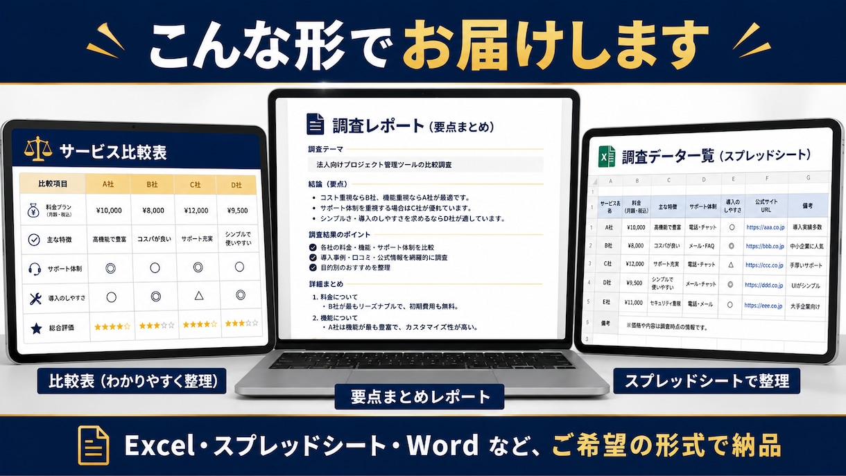 時間単価を上げる！検索・情報収集を代行します その検索、外注しませんか？空いた時間を、本業と自分のために。 イメージ4