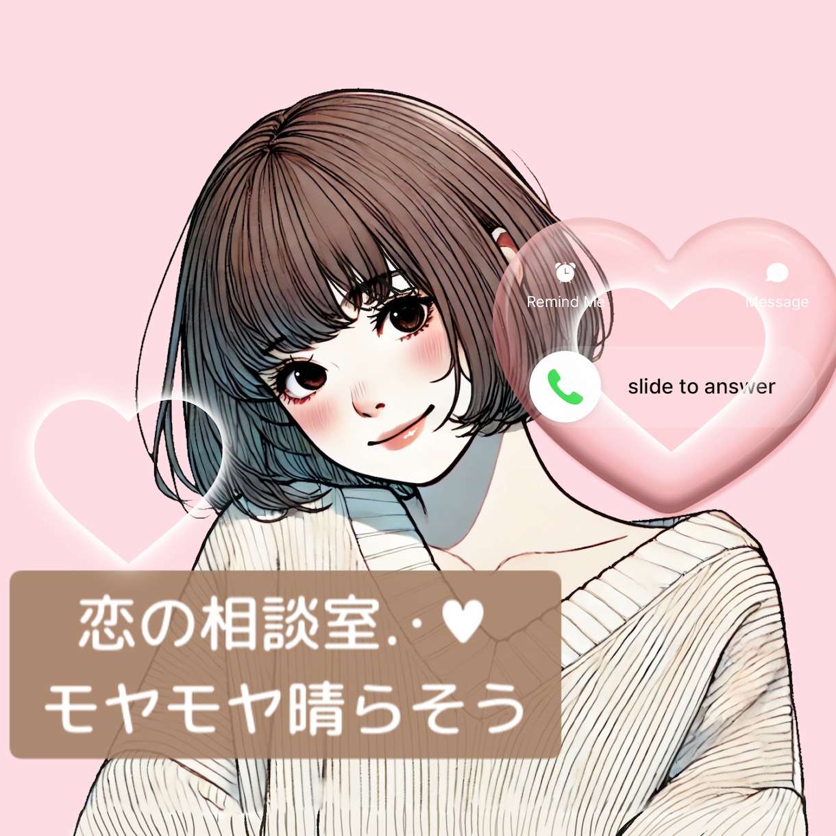 男女OK‼️行き詰まった恋の悩み聞きます デリケートで特別な恋愛感情♡モヤっとした気持ちを晴れやかに♡ イメージ1