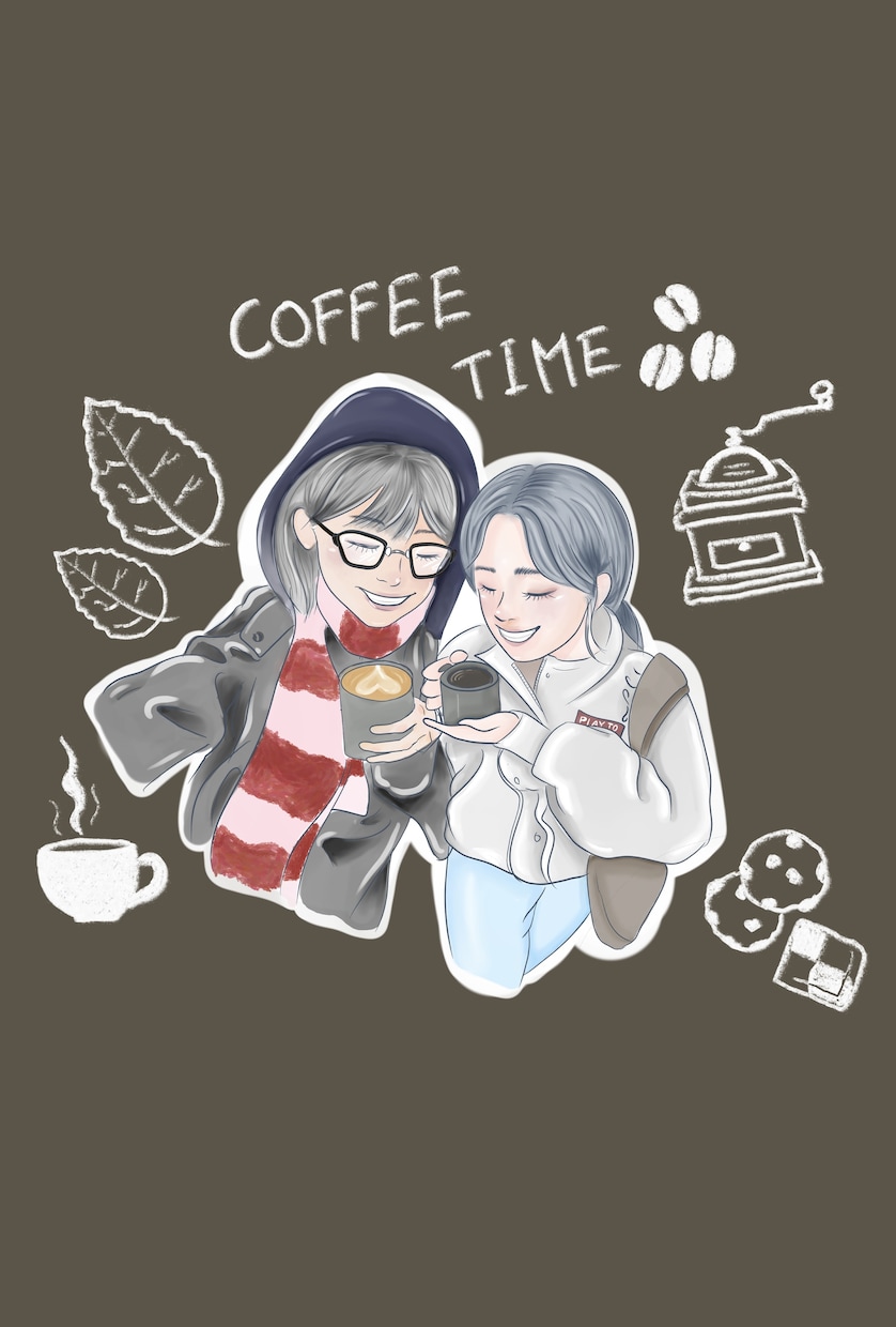 似顔絵イラスト制作します SNSアイコン、友達や恋人への記念イラストやプレゼントにも！ イメージ1