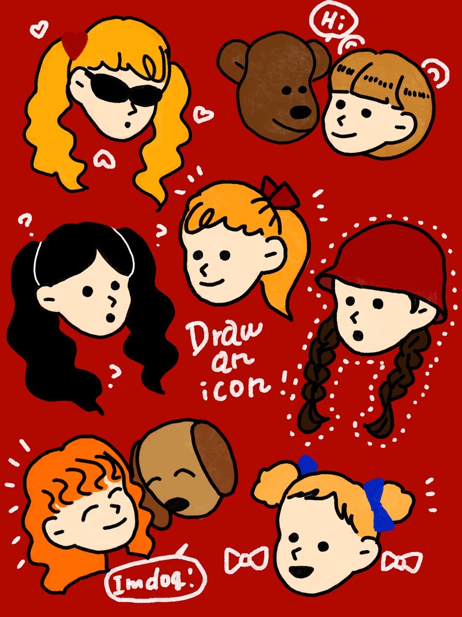 ポップでかわいいオリジナルイラスト描きます SNSのアイコンや似顔絵、プレゼントにも！ イメージ1