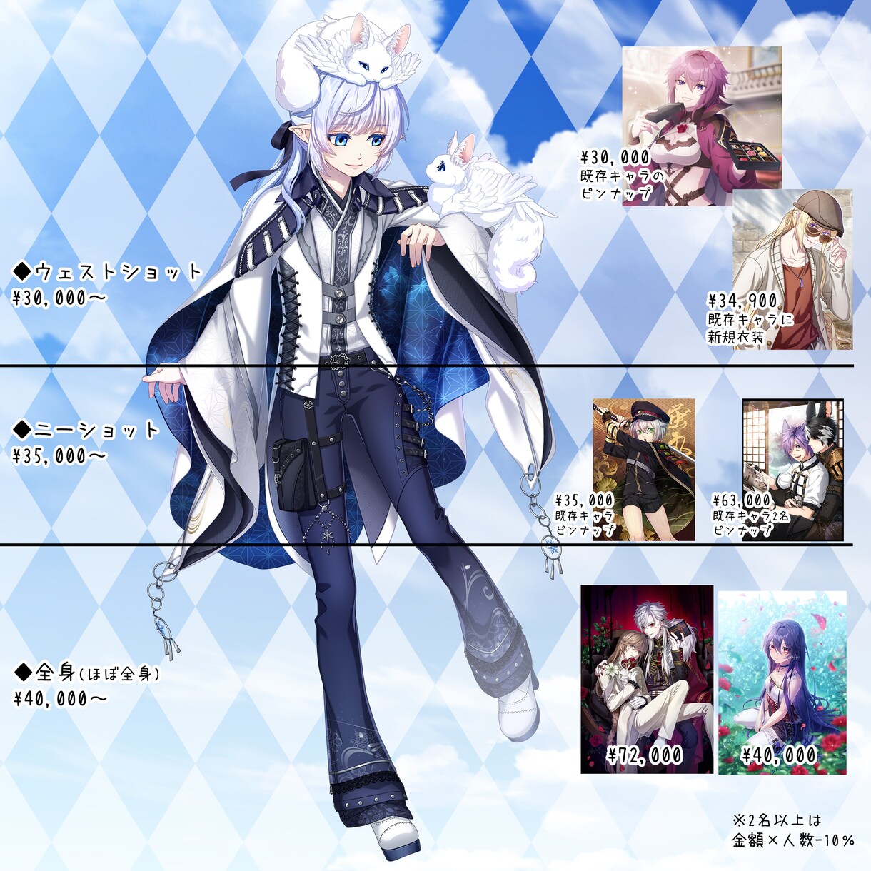 現在ｆ様専用ページとさせていただいております アイコン、MV絵、サムネ、キービジュアル、キャラデザ、立ち絵 イメージ5