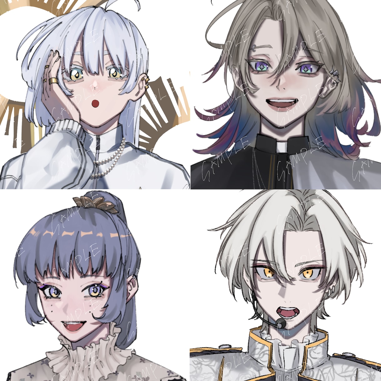 綺麗めアイコン作成します 可愛い系〜綺麗系が得意です。実写のイラスト化もお任せ下さい イメージ2