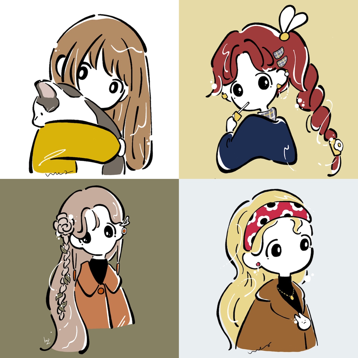 ぽってりゆるい。アイテムつきアイコン描きます 【あなた×お気に入りのモノ】で自分らしい世界観*。 イメージ1