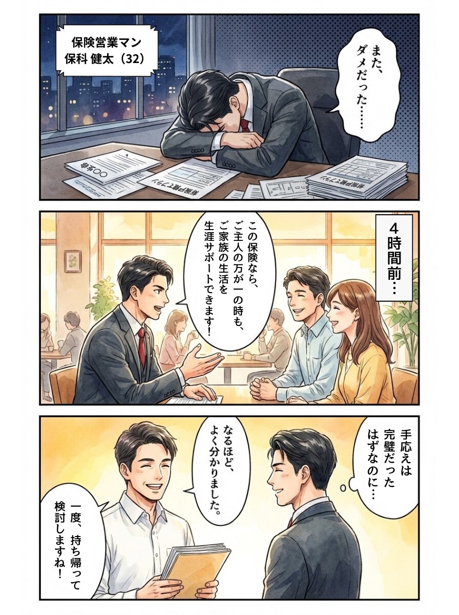 商談後に渡すだけ！追撃クロージング専用漫画作ります その場で決めないお客様が、家で決断するクロージング漫画！ イメージ1