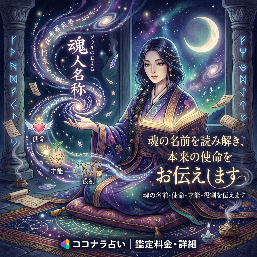 あなたの「魂の名前」と本来の使命を読み解きます もし魂にも名前があるとしたら？あなただけの名前・意味・才能 イメージ1