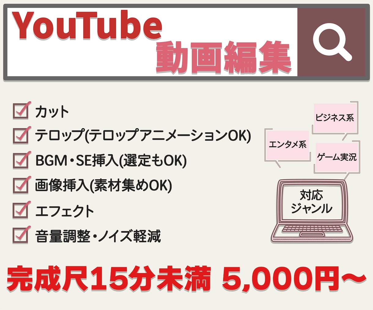 動画編集します 過去販売実績100件以上！お任せください！ イメージ1