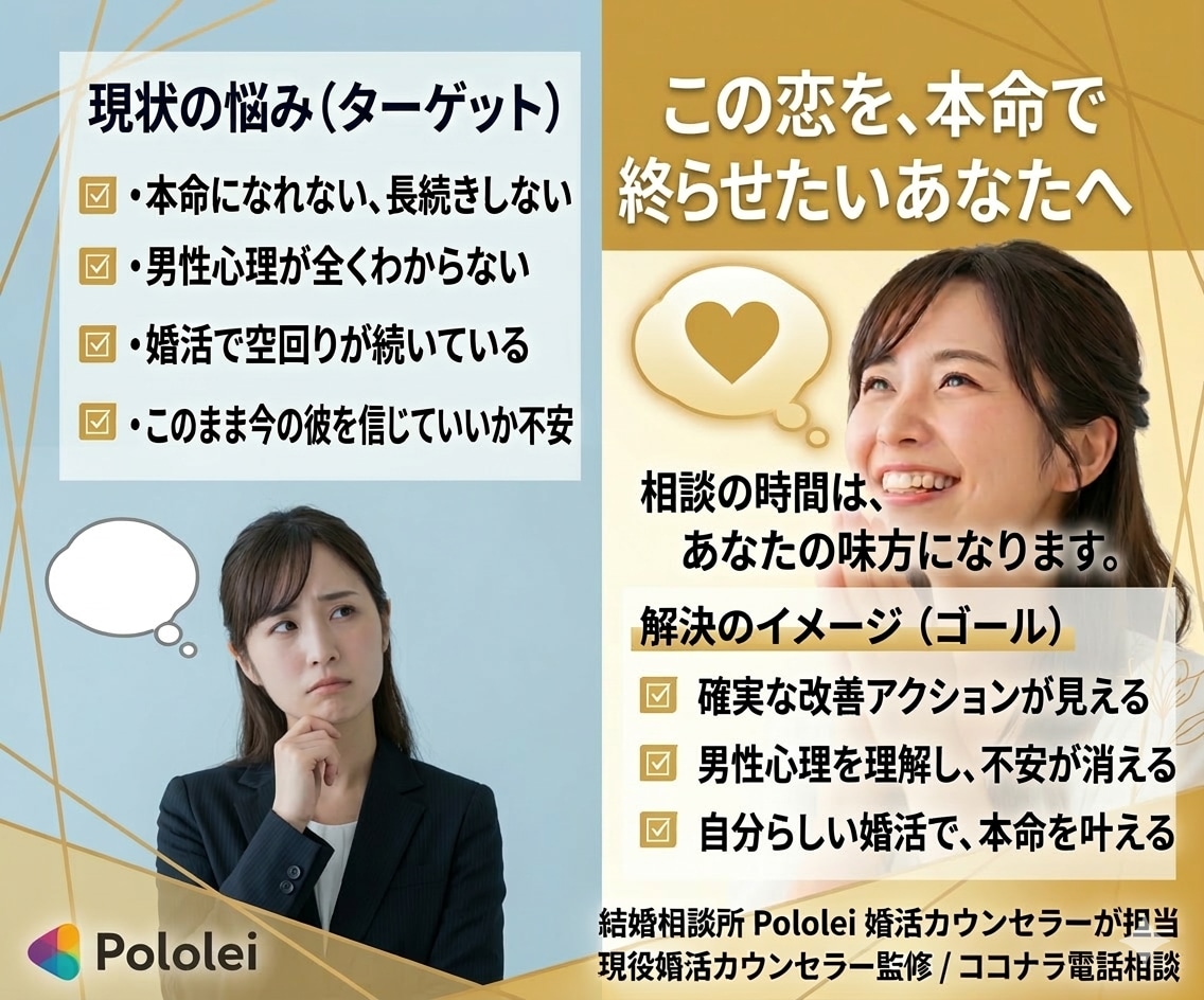 恋愛タイプ診断からアドバイス｜男性心理から診ます 6タイプ恋愛診断｜本命度チェック イメージ8