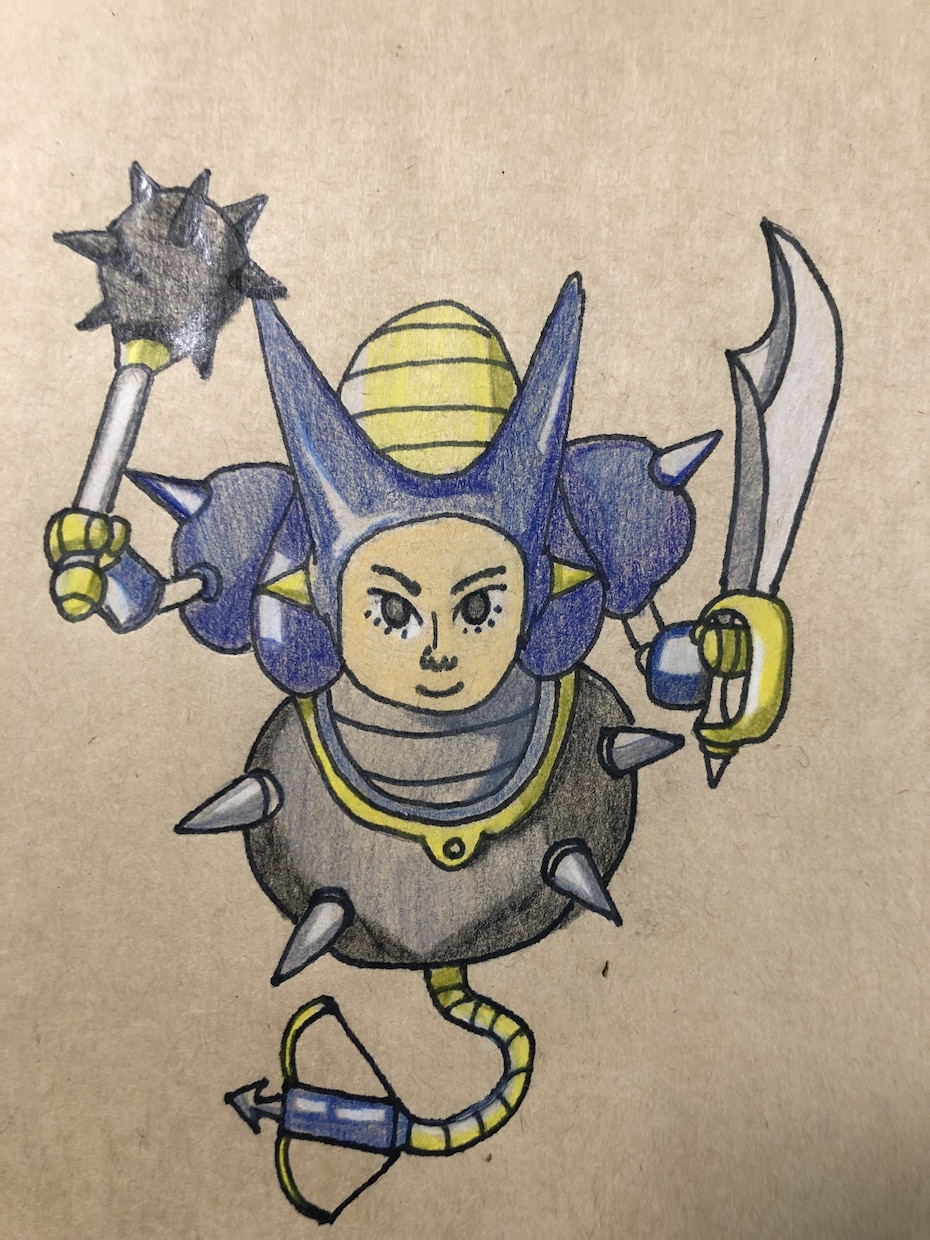 あなたの似顔絵をドラクエのモンスター風に描きます ドラクエが好きな方はもちろん、面白いものが好きな方にオススメ イメージ1