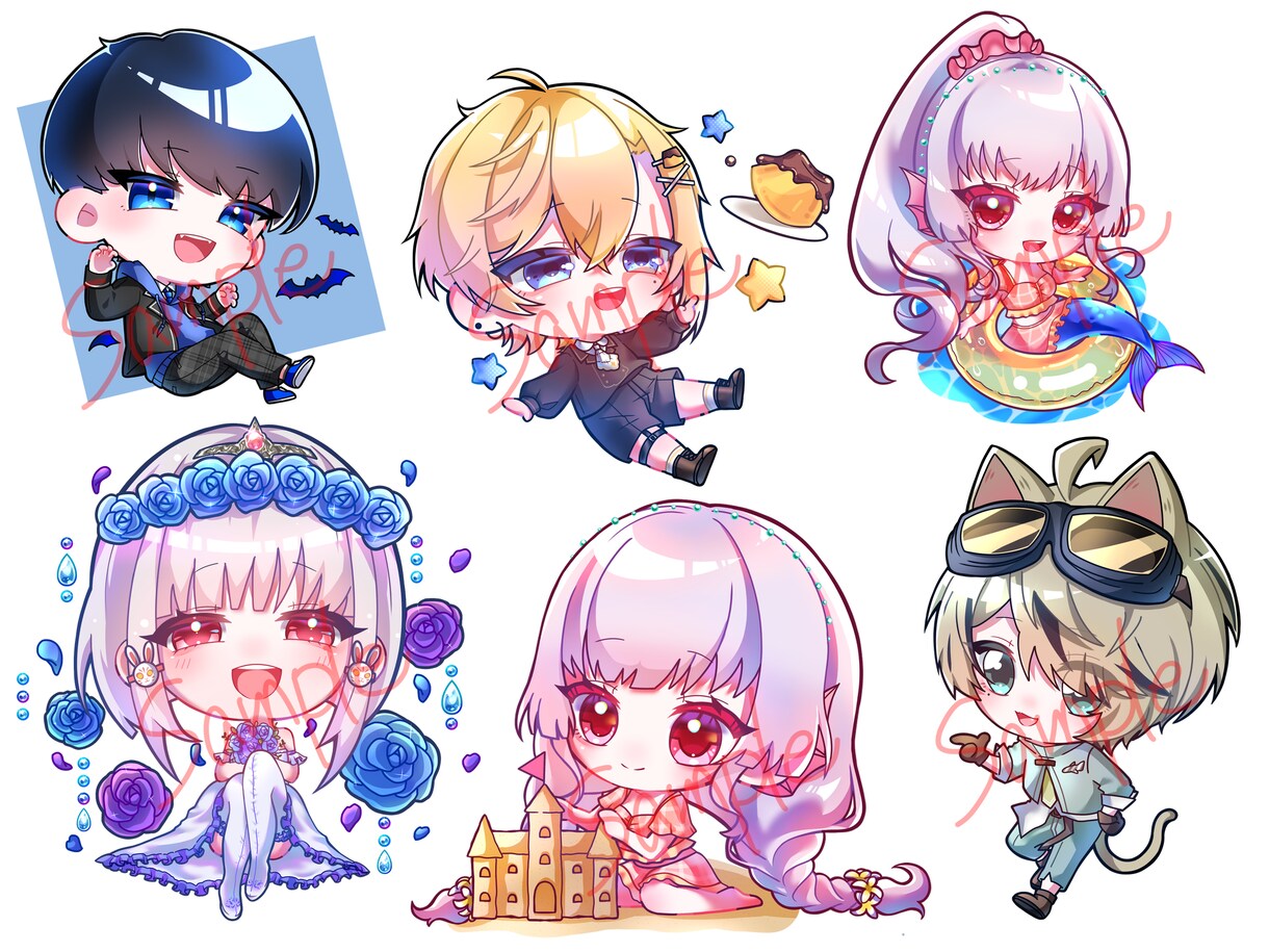 SDキャラ描きます SDイラストを可愛く、かっこよく描きます！！ イメージ1