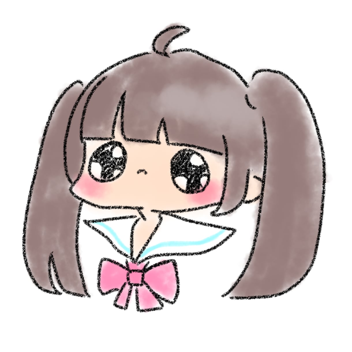 ぴえんなアイコン描きます ぴえんでかわいい人物・動物のアイコンを描きます！！ イメージ1