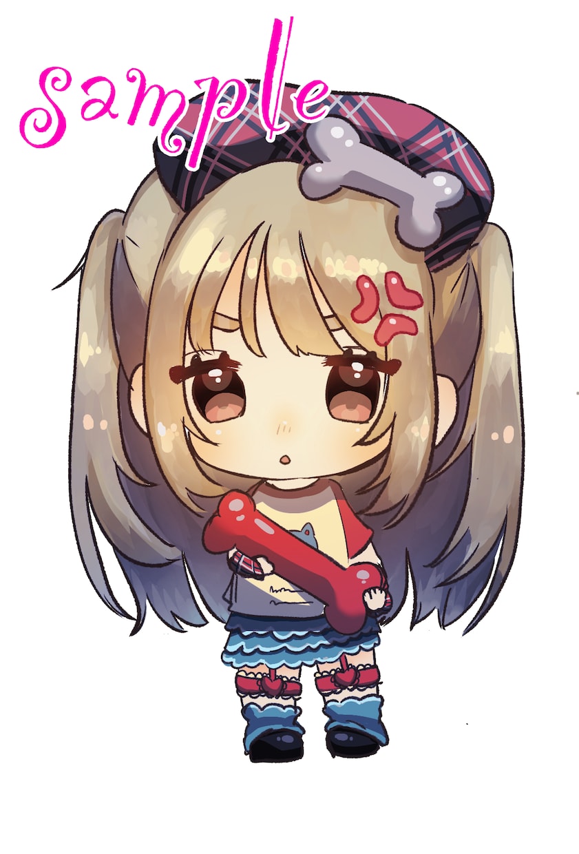 最短２日！キラキラかわいいミニキャラ絵描きます 商用、二次利用可！アイコンなど様々な場面でお使いください イメージ9