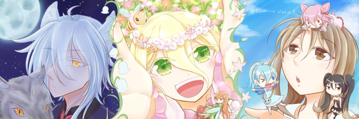 オリジナルイラストを描きます 花や宝石のような鮮やかな明るい色合いをあなたに イメージ6