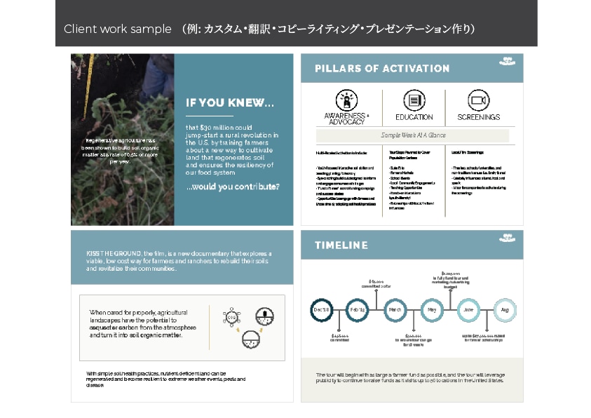 海外ビジネス英語プレゼンwithネイティブ人材ます 英語のプレゼンテーション&グローバルビジネス対応を更に身近に イメージ7