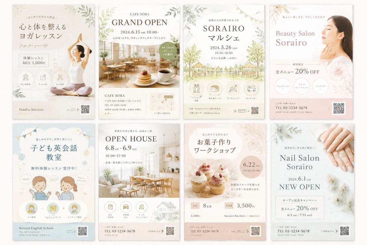 やさしく伝わるチラシ、フライヤー制作します ナチュラルで見やすく制作します イメージ5