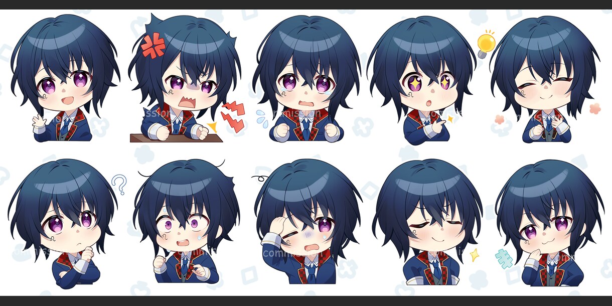 商用利用◎ミニキャラ制作します 【可愛いデフォルメイラスト】グッズや動画素材などに！ イメージ8