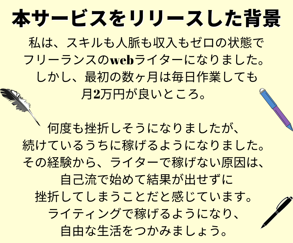 Webライターとして稼げるようにコンサルします 添削サービス付き！プロのwebライターが1ヶ月間徹底サポート イメージ8