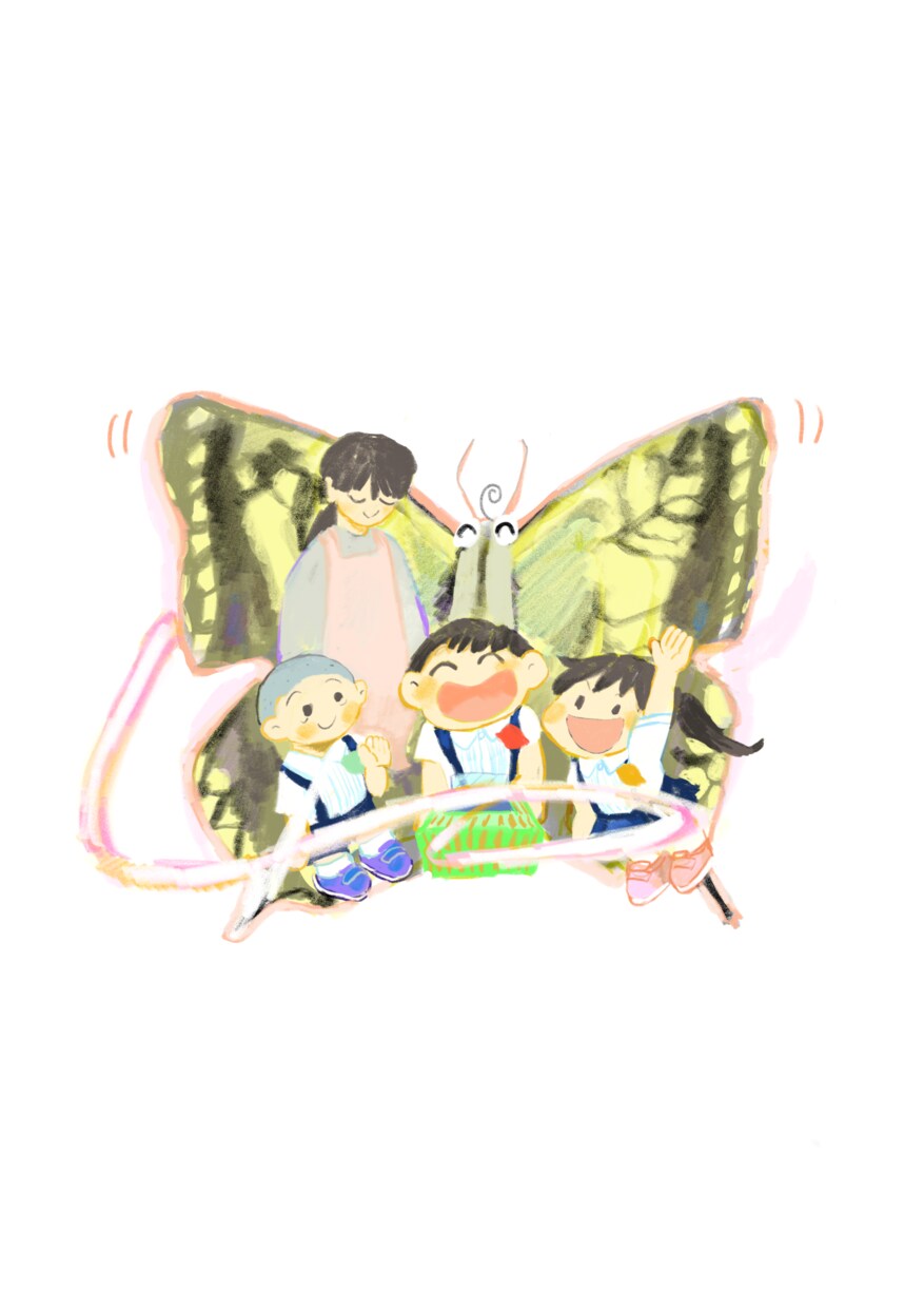 幼稚園、小学校の配布物の挿絵に！イラスト描きます クレヨンのような温かみのある描き方でイラストを描きます。 イメージ4