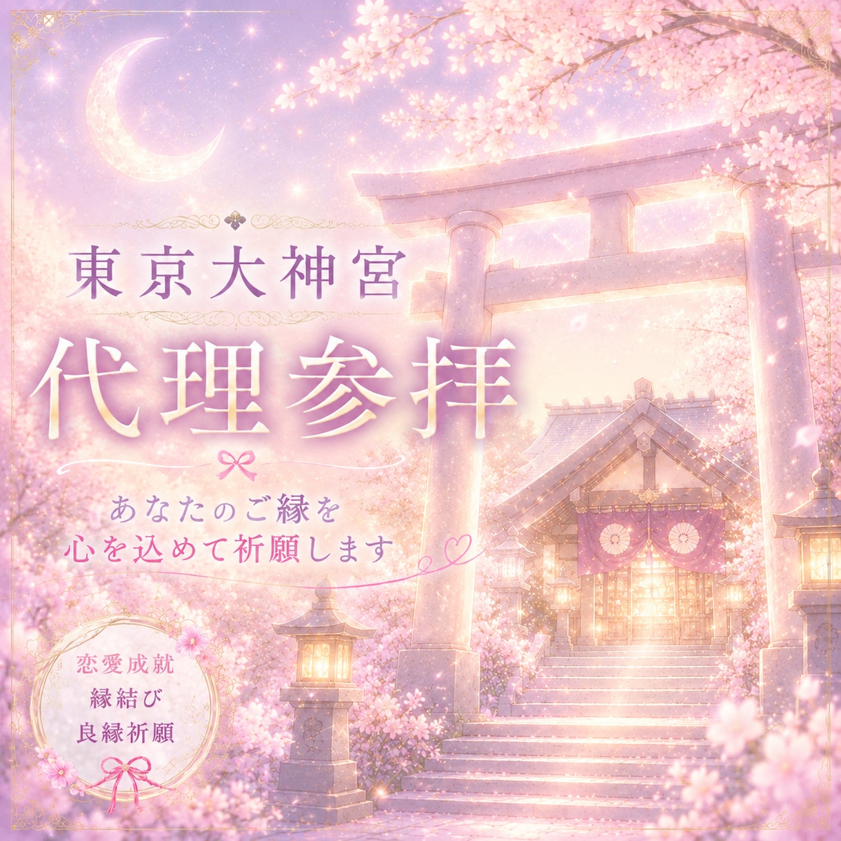 東京大神宮であなたの恋愛成就を祈願します 縁結びの神様に参拝したいけど、難しい方のお手伝いします♡ イメージ1