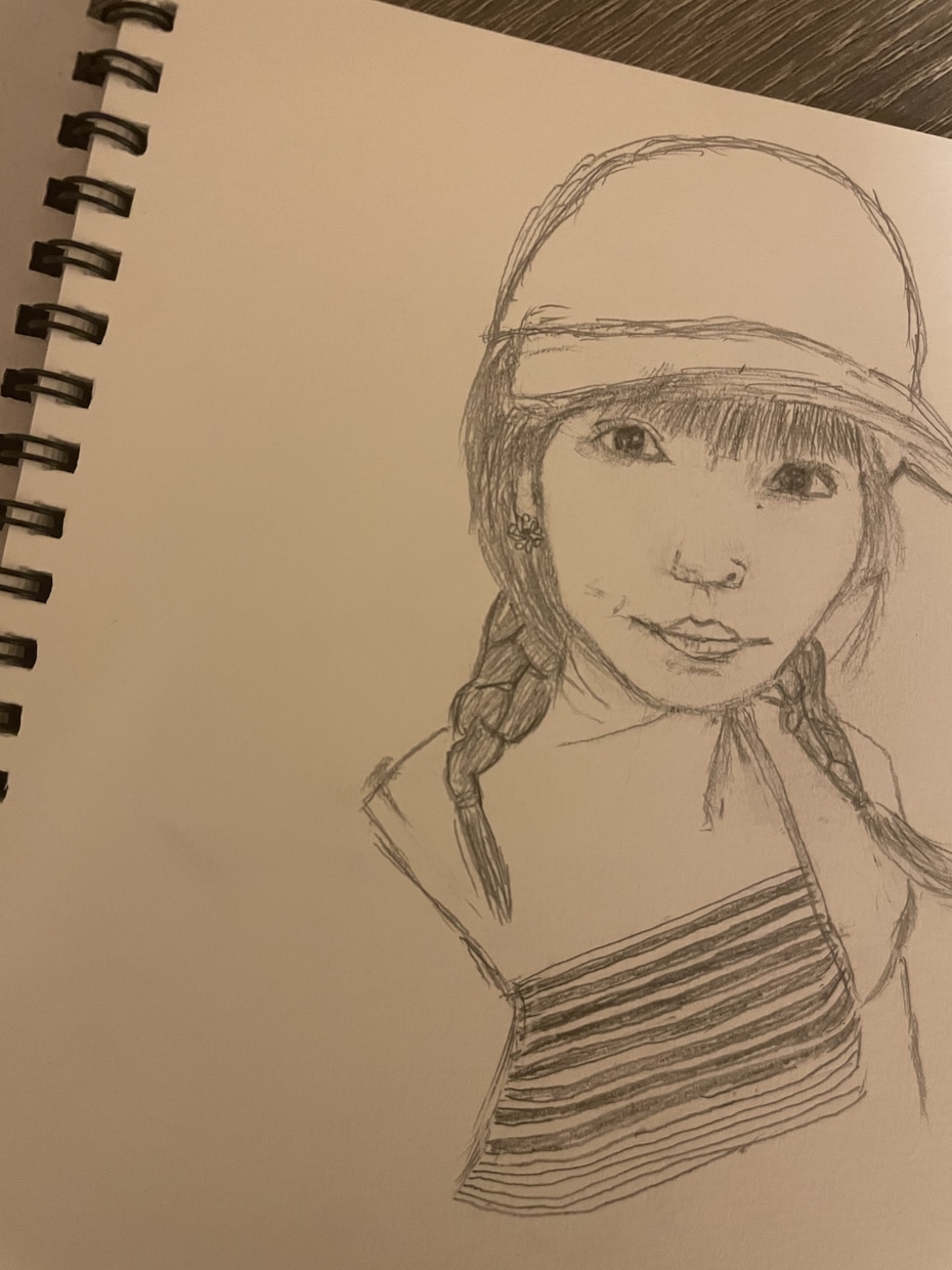 写真から手書きの似顔絵を描きます そっくりすぎない、味のある似顔絵です。 イメージ1