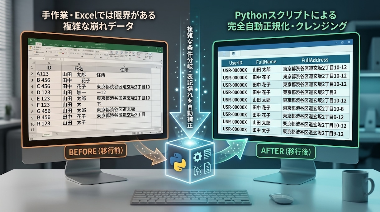 データ移行用のPythonスクリプト作成代行します 新旧システム間のデータ変換や形式不整合を正確に解消します イメージ3