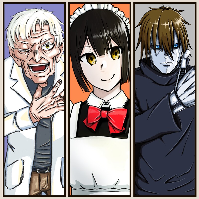 TRPG・ゲーム・動画用の立ち絵制作します 人間キャラ～モンスター系のキャラまで幅広く制作 イメージ1