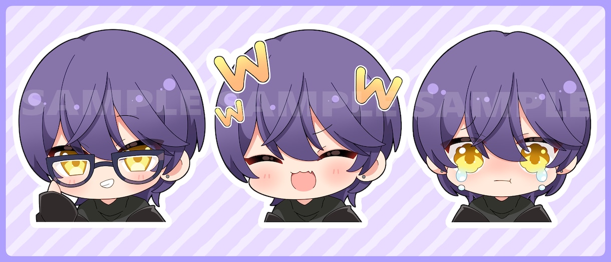 商用利用OK♪可愛いミニキャライラスト描きます Vtuberさんのグッズなどに！ イメージ6