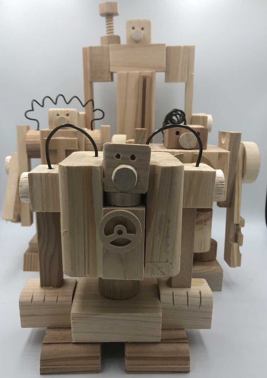 石に描く似顔絵、廃材ロボット作成します オリジナルのプレゼントやコレクションに、最適 イメージ7