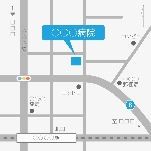 住所のみでシンプルな地図をお作りします 《商用可》WEB用または資料用の地図・案内図を制作します イメージ4