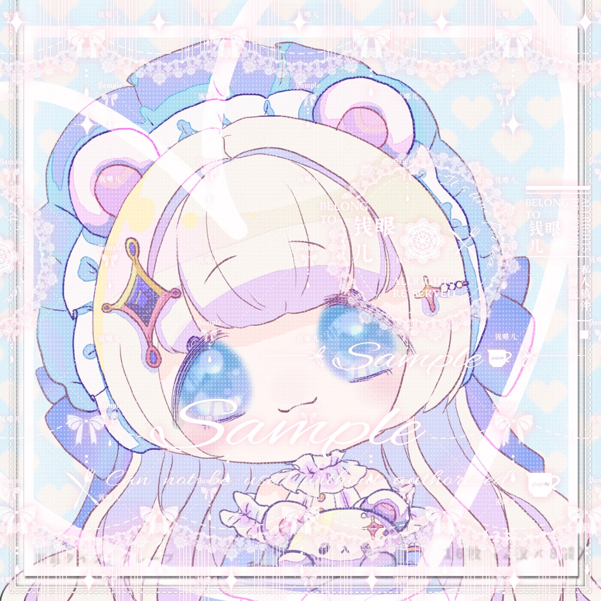 可愛いミニキャラのアイコンやデザインができます 個性的なミニキャラを好み自体でデザインできる イメージ1