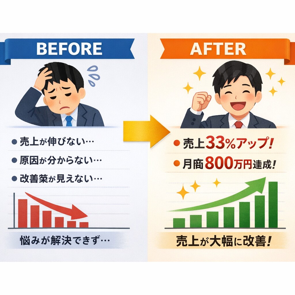 売上データ分析で「課題特定」と「改善提案」をします 売上データが眠っている方へ｜売上データ活用のプロが伴走 イメージ2