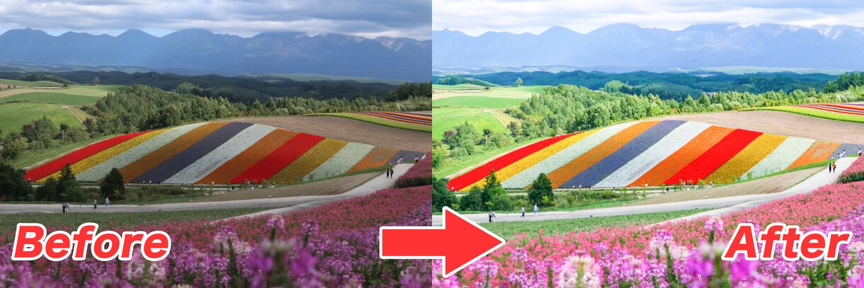 一枚200円〜!写真加工承ります 基本的な明るさ・色調加工から水彩画風の加工まで イメージ1