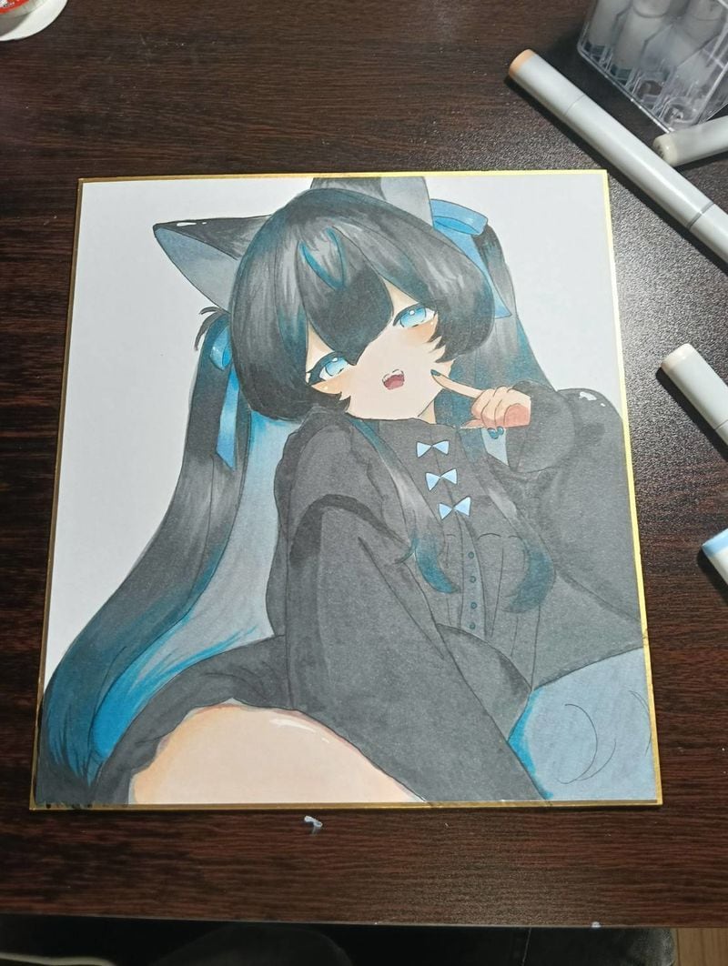 色紙イラストお描きします 趣味、鑑賞用イラストにピッタリなイラストお描きします イメージ1