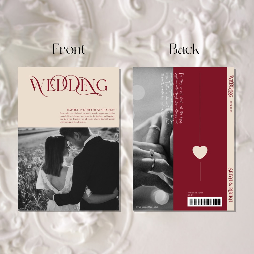 人気デザイン♡プロフィールブックテンプレを送ります 冬婚にも◎クラシカルな雰囲気の一冊を作りませんか？ イメージ2