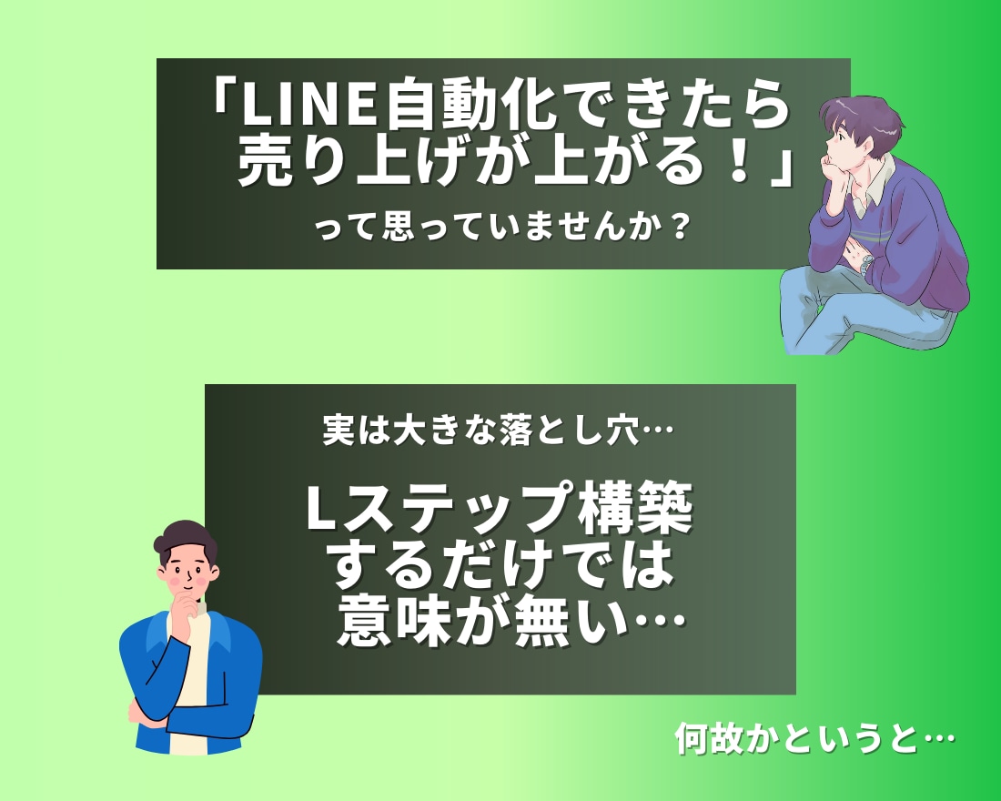 Lステップ　成果が出る配信文を丸投げで構築します 成果が出るシナリオの執筆お任せください！ イメージ2