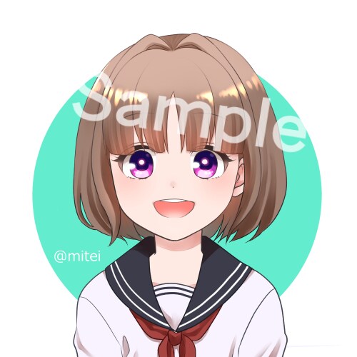SNSに使えるアイコンなどを描きます 美少女や動物のアイコンお描きします イメージ1