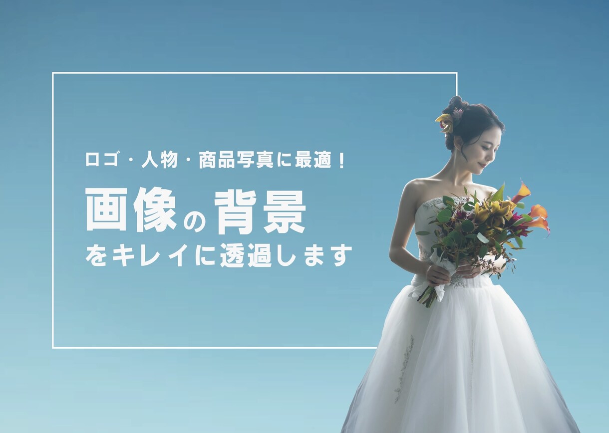 ロゴ・商品写真に！画像の背景をキレイに透過します 背景が邪魔で使いにくい画像をプロが自然に透過処理します！ イメージ1