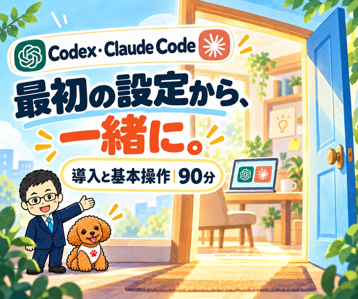 Codex・Claude Codeを導入支援します AIエージェントの初期設定と使い方|90分 イメージ1
