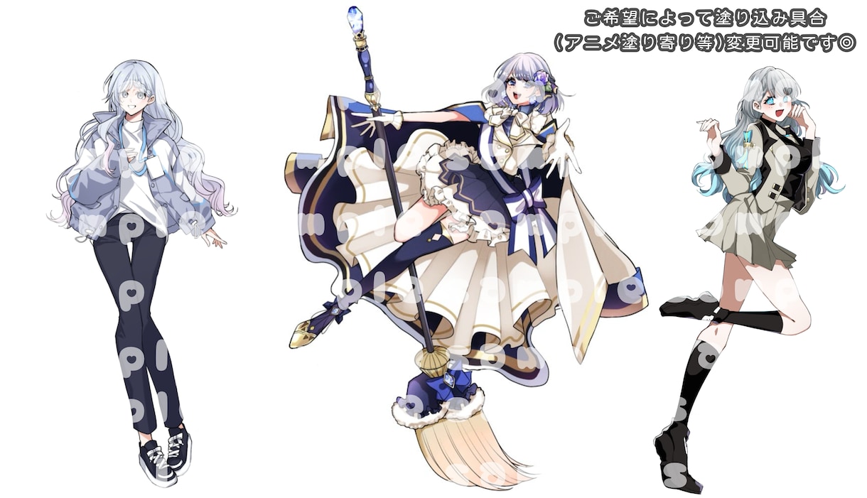 TRPG用やコテキャシート用に♡立ち絵描きます ご希望に合わせて塗り方変更も可能です！◎ イメージ2