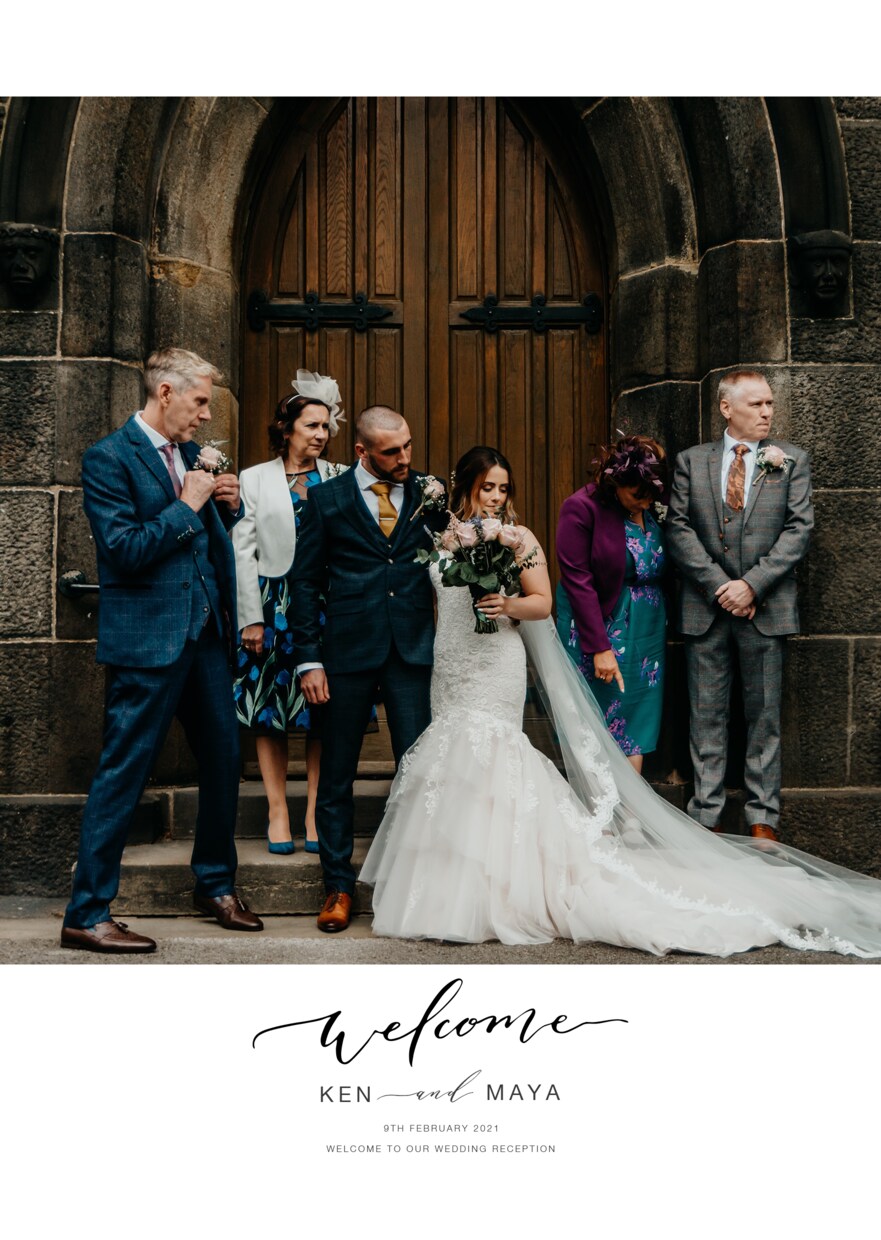 海外センスのお洒落なウェルカムボードお作りします 【プロの写真加工付き】カリグラフィー結婚式アイテム_MD2 イメージ8