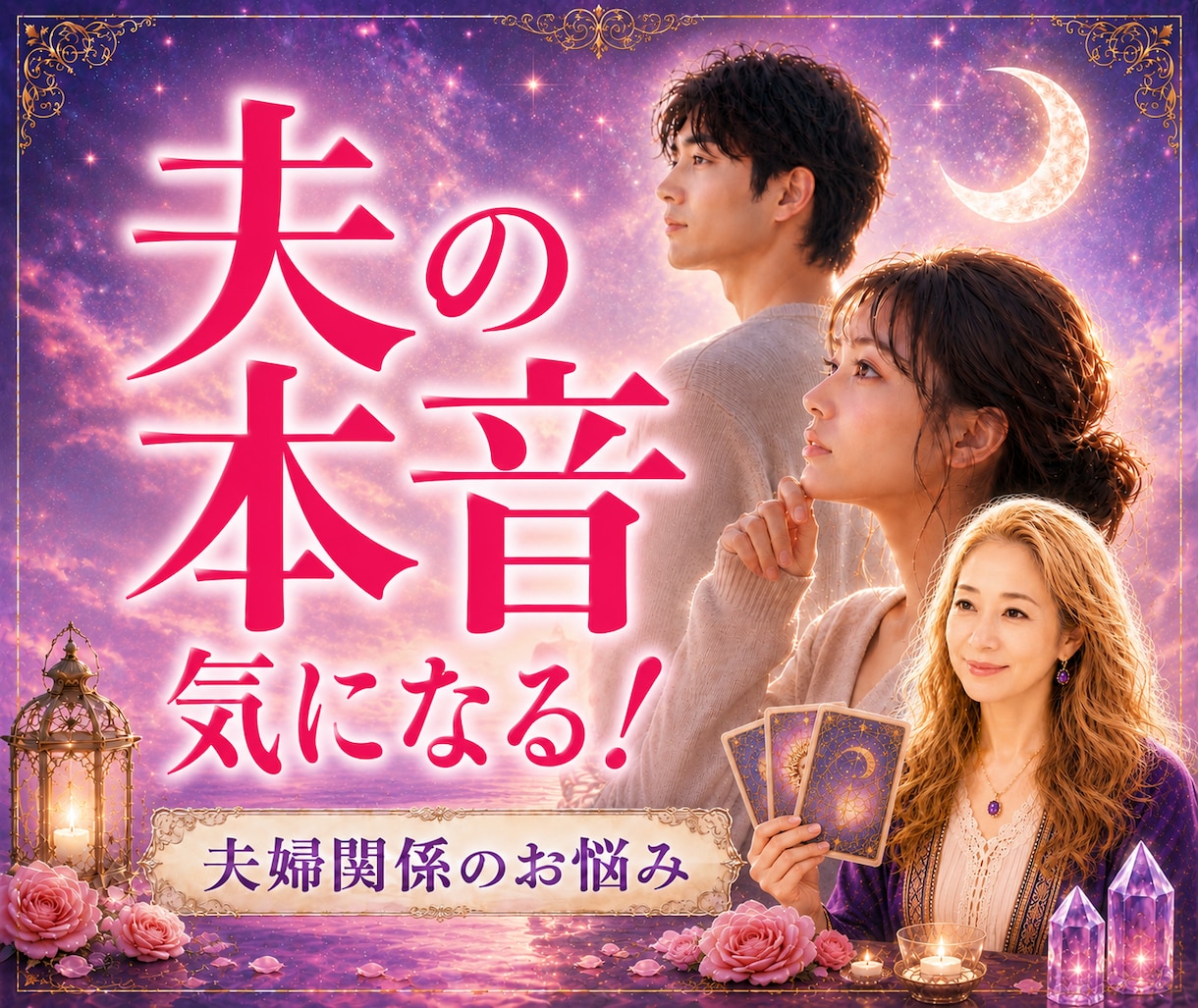 はっきりしない夫の本音！霊感タロット読み解きます 何を考えているのか？わからない！心のモヤモヤを解消したい！ イメージ1