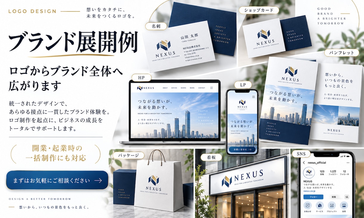 企業・店舗のロゴをブランディング視点で制作します 事業の想い・コンセプトを、長く使えるロゴに イメージ5