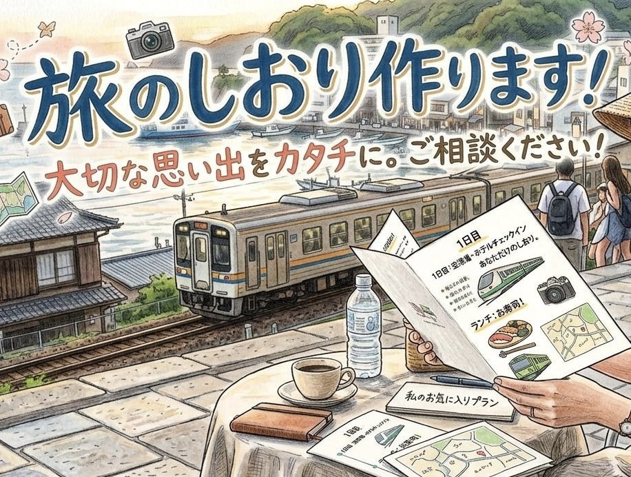 思い出に残る旅のしおりを作ります 友人・家族・カップル旅行を、もっと特別な1冊に。 イメージ1