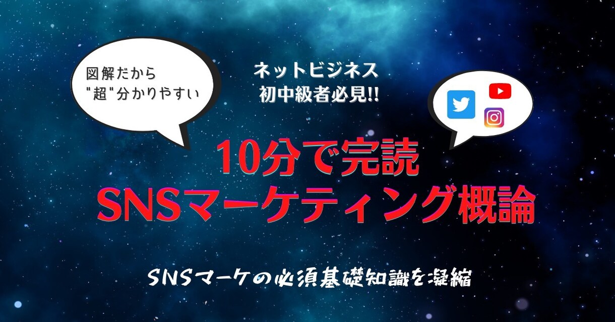 SNSマーケティングの基礎事項を提供します 10分で完読SNSマーケティング概論 イメージ1